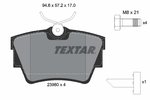 Brake Pad Set, disc brake TEXTAR 2398001