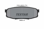 Brake Pad Set, disc brake TEXTAR 2465301