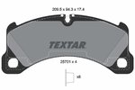 Brake Pad Set, disc brake TEXTAR 2570101
