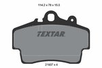 Brake Pad Set, disc brake TEXTAR 2193702