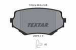 Brake Pad Set, disc brake TEXTAR 2331401