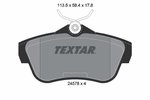 Brake Pad Set, disc brake TEXTAR 2457803