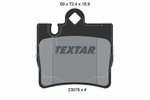 Brake Pad Set, disc brake TEXTAR 2307881