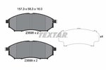 Brake Pad Set, disc brake TEXTAR 2369801
