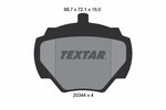 Brake Pad Set, disc brake TEXTAR 2034402