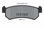 Brake Pad Set, disc brake TEXTAR 2407101