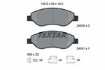 Brake Pad Set, disc brake TEXTAR 2455001