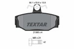 Brake Pad Set, disc brake TEXTAR 2138501