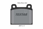 Brake Pad Set, disc brake TEXTAR 2001102