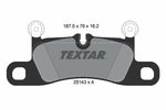 Brake Pad Set, disc brake TEXTAR 2514301