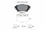 Brake Pad Set, disc brake TEXTAR 2624501