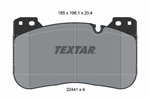 Brake Pad Set, disc brake TEXTAR 2244101