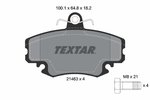 Brake Pad Set, disc brake TEXTAR 2146306