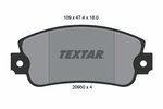 Brake Pad Set, disc brake TEXTAR 2095005
