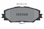 Brake Pad Set, disc brake TEXTAR 2433601