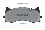 Brake Pad Set, disc brake TEXTAR 2583801