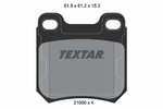 Brake Pad Set, disc brake TEXTAR 2105002