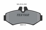 Brake Pad Set, disc brake TEXTAR 2302101