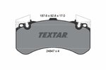 Brake Pad Set, disc brake TEXTAR 2484701