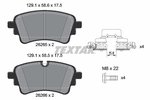 Brake Pad Set, disc brake TEXTAR 2626503