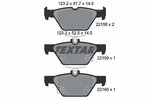Brake Pad Set, disc brake TEXTAR 2215801