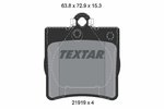 Brake Pad Set, disc brake TEXTAR 2191981