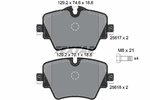 Brake Pad Set, disc brake TEXTAR 2561701