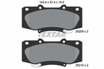 Brake Pad Set, disc brake TEXTAR 2520901