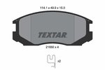 Brake Pad Set, disc brake TEXTAR 2165001