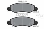 Brake Pad Set, disc brake TEXTAR 2360501