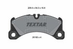 Brake Pad Set, disc brake TEXTAR 2618501