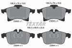 Brake Pad Set, disc brake TEXTAR 2383201