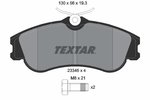 Brake Pad Set, disc brake TEXTAR 2334602
