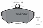Brake Pad Set, disc brake TEXTAR 2194502