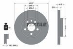 Brake Disc TEXTAR 92088003