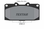 Brake Pad Set, disc brake TEXTAR 2185401