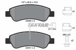 Brake Pad Set, disc brake TEXTAR 2446503