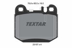 Brake Pad Set, disc brake TEXTAR 2315702