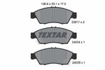 Brake Pad Set, disc brake TEXTAR 2381701