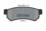 Brake Pad Set, disc brake TEXTAR 2523201