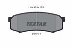 Brake Pad Set, disc brake TEXTAR 2194701