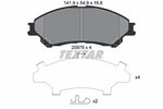 Brake Pad Set, disc brake TEXTAR 2597901