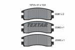 Brake Pad Set, disc brake TEXTAR 2336101