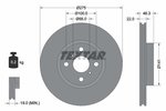 Brake Disc TEXTAR 92156200