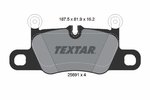 Brake Pad Set, disc brake TEXTAR 2569101