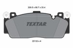 Brake Pad Set, disc brake TEXTAR 2513301
