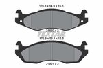 Brake Pad Set, disc brake TEXTAR 2182001