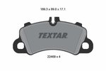 Brake Pad Set, disc brake TEXTAR 2246901