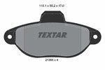 Brake Pad Set, disc brake TEXTAR 2136502