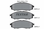 Brake Pad Set, disc brake TEXTAR 2397001
